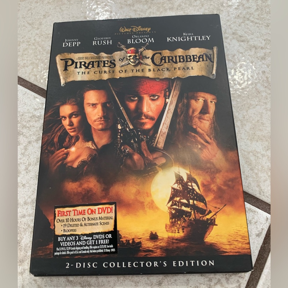 Special 2 disc collector’s edition Pirates of the Caribbean